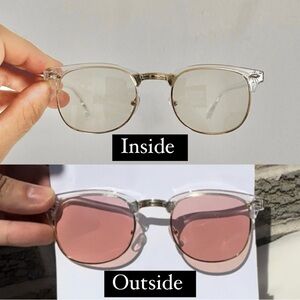 Photochrmic Pink Sunglasses